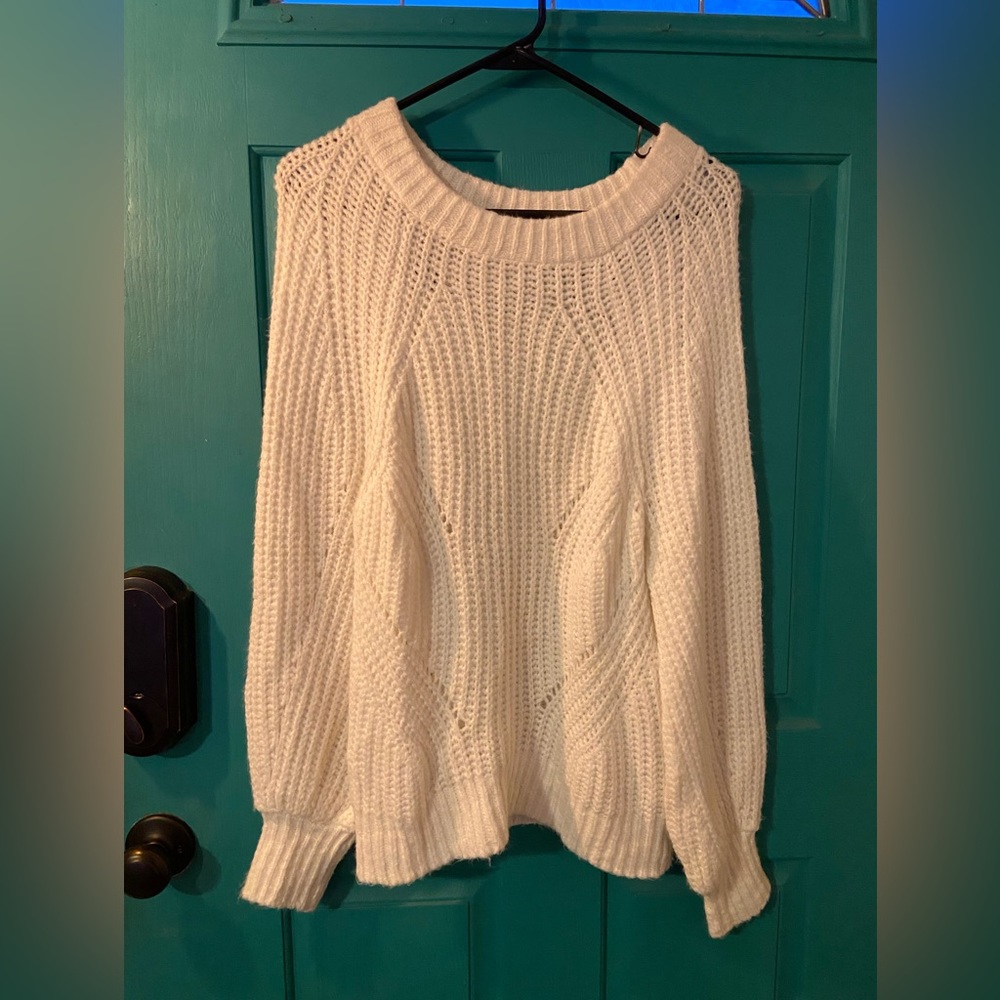 Express women’s medium white sweater